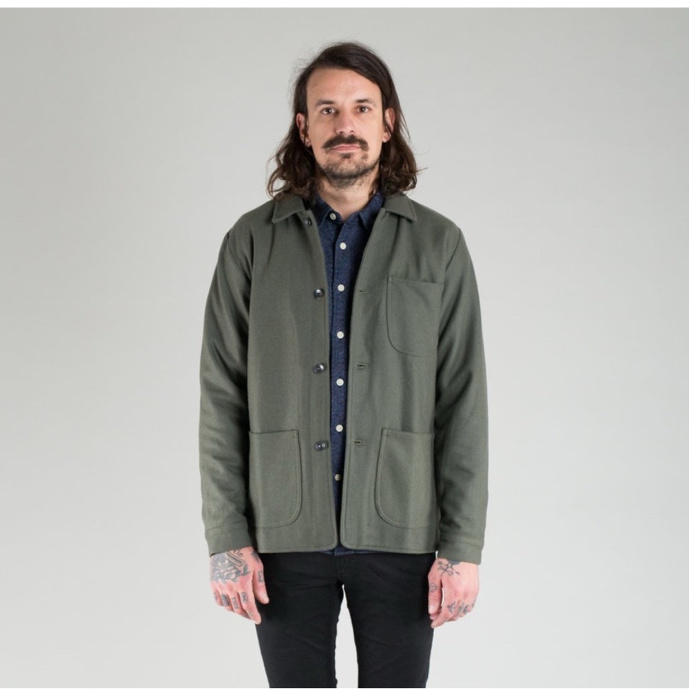 Native North Workmen Utility Jacket In Bordeaux Size XL NWT